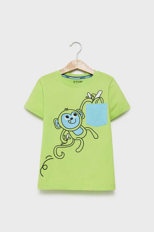 Graphic-Print-Cotton-Round-Neck-Boys-T-Shirt