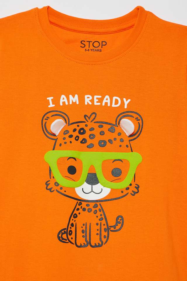 Graphic-Print-Cotton-Round-Neck-Boys-T-Shirt