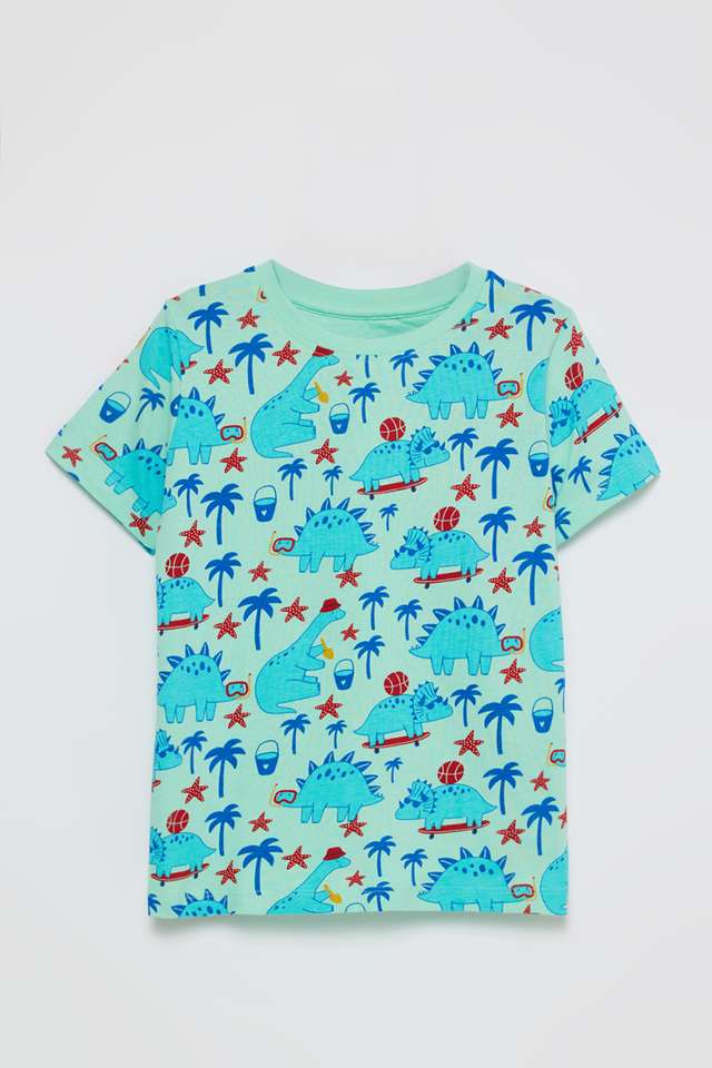Printed-Cotton-Round-Neck-Boys-T-Shirt