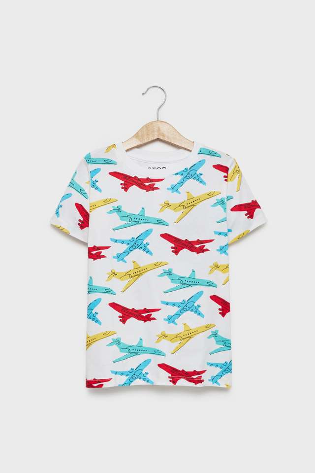 Printed-Cotton-Round-Neck-Boys-T-Shirt
