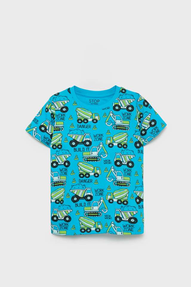 Printed-Cotton-Round-Neck-Boys-T-Shirt