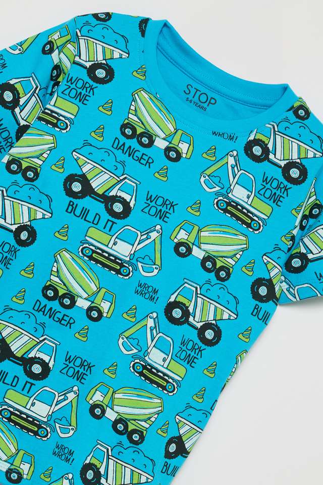 Printed-Cotton-Round-Neck-Boys-T-Shirt