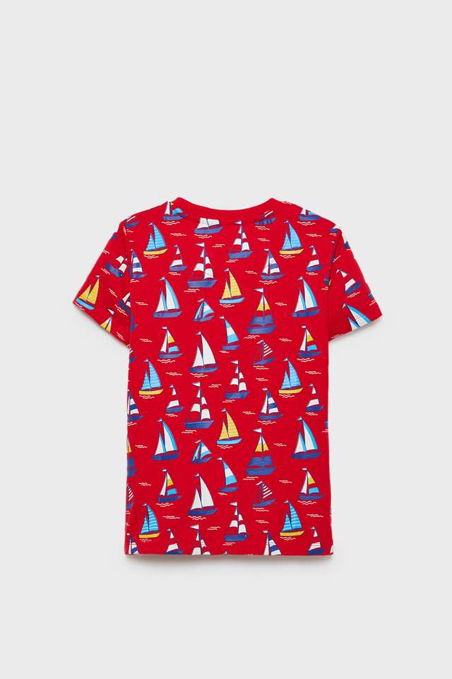 Printed-Cotton-Round-Neck-Boys-T-Shirt