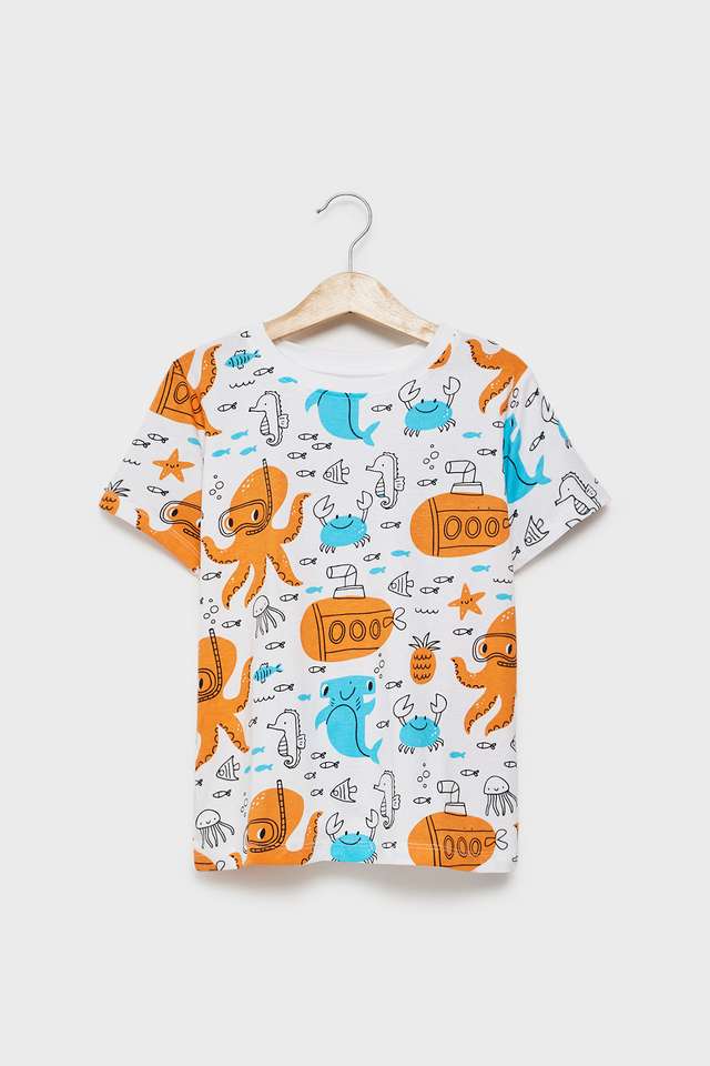 Printed-Cotton-Round-Neck-Boys-T-Shirt