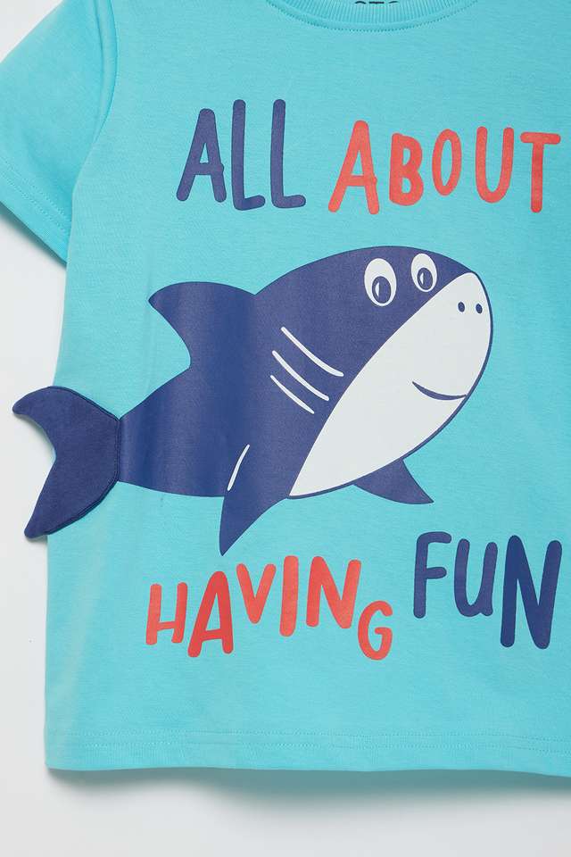 Graphic-Print-Cotton-Round-Neck-Boys-T-Shirt