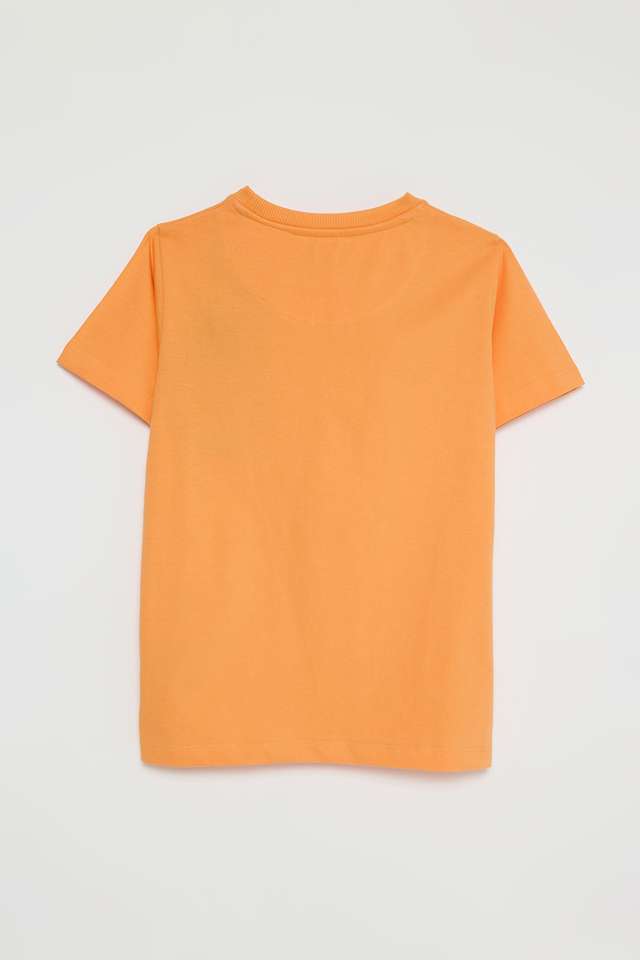 Solid-Cotton-Round-Neck-Boys-T-Shirt