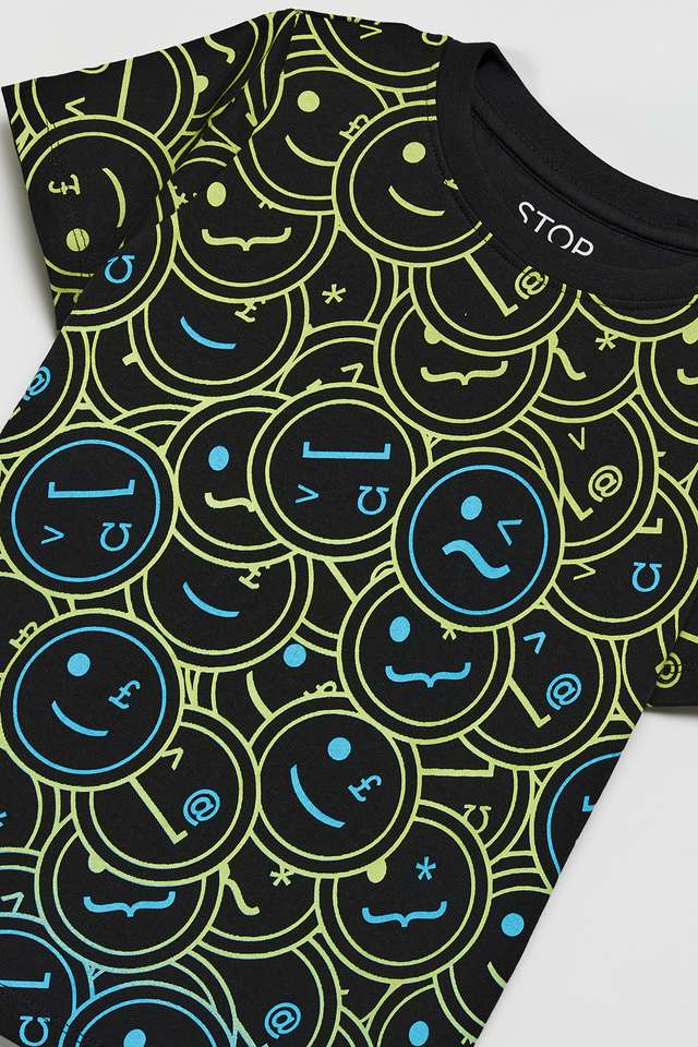 Printed-Cotton-Round-Neck-Boys-T-Shirt