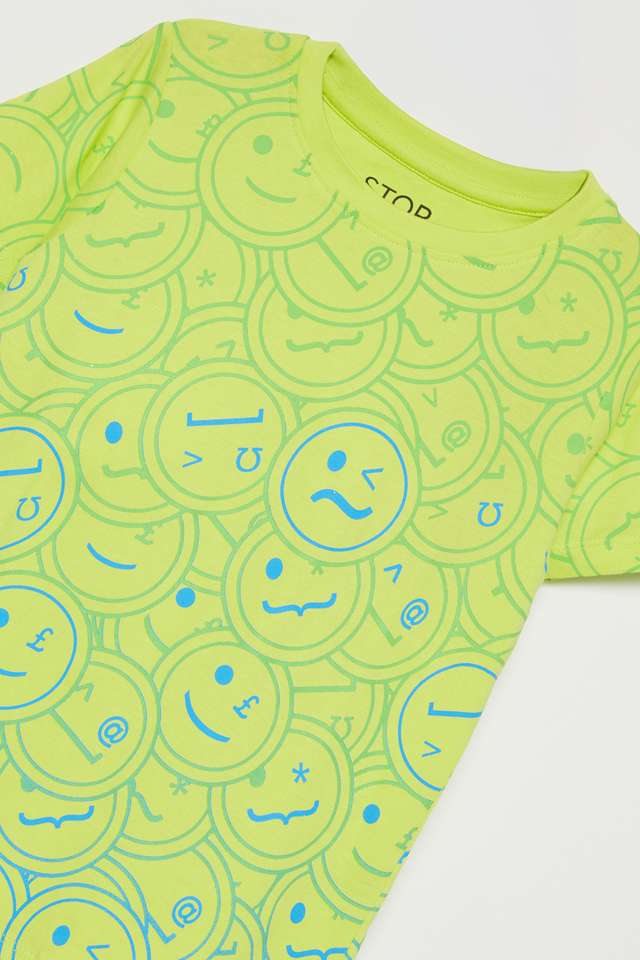 Printed-Cotton-Round-Neck-Boys-T-Shirt