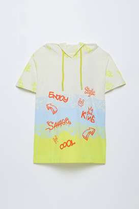 Printed-Cotton-Hooded-Boys-T-Shirt