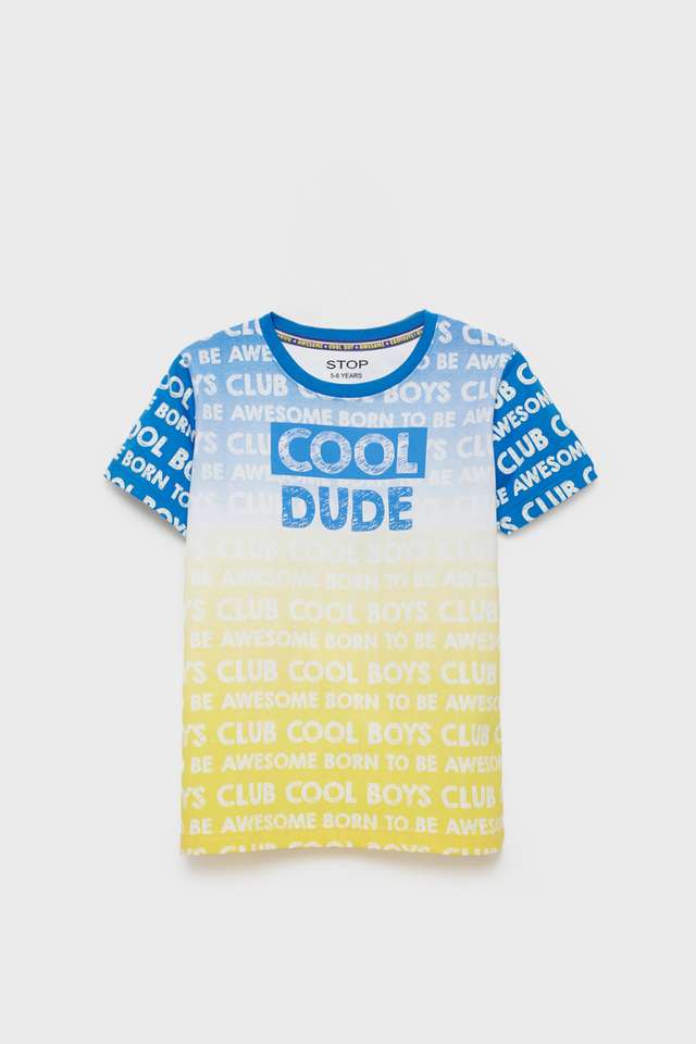 Printed-Cotton-Round-Neck-Boys-T-Shirt