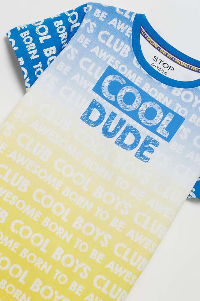 Printed-Cotton-Round-Neck-Boys-T-Shirt