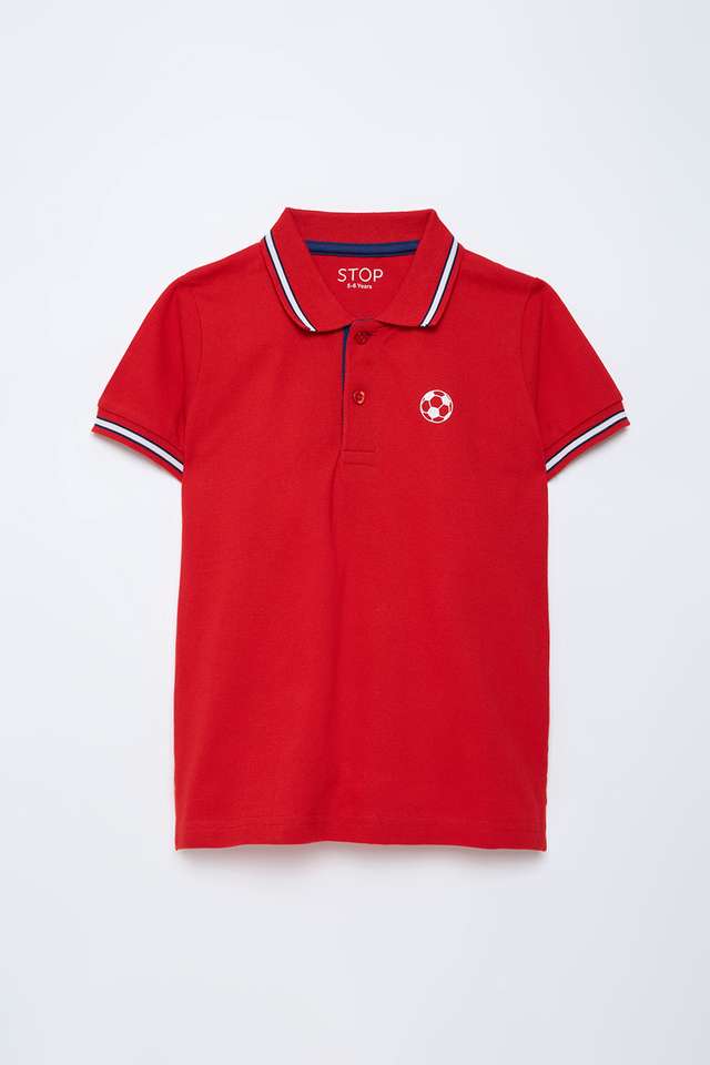 Solid-Cotton-Polo-Boys-T-Shirt