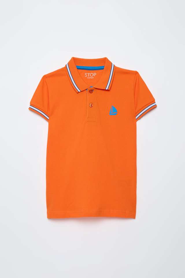 Solid-Cotton-Polo-Boys-T-Shirt