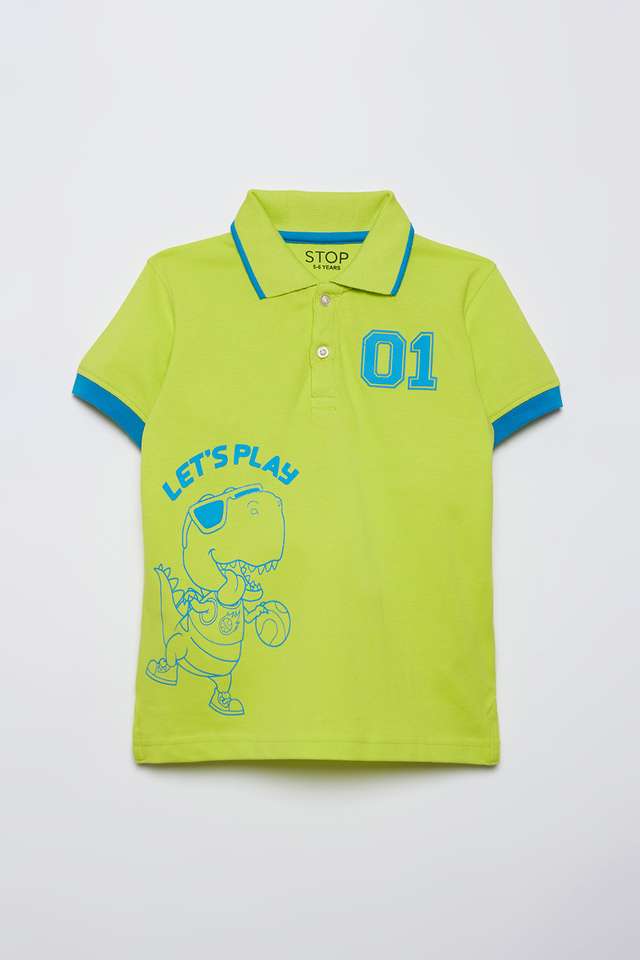 Graphic-Print-Cotton-Polo-Boys-T-Shirt