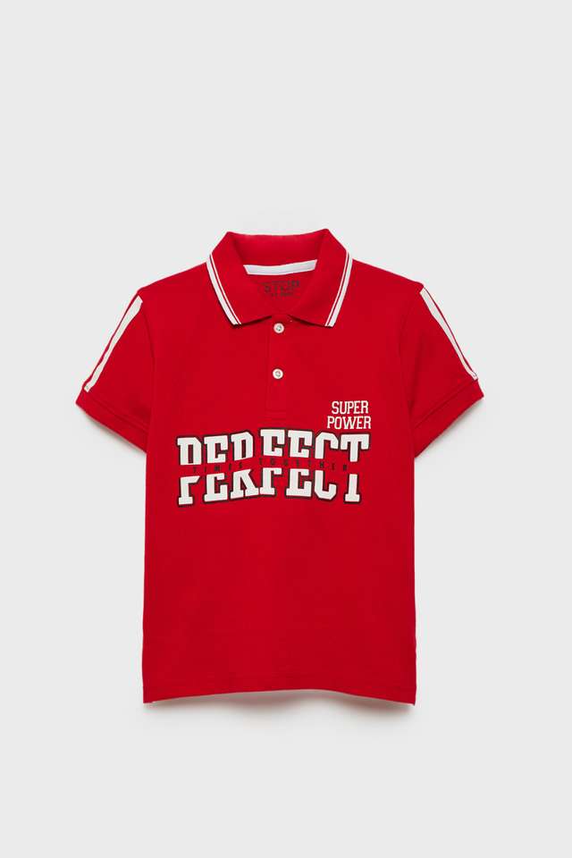Graphic-Print-Cotton-Polo-Boys-T-Shirt