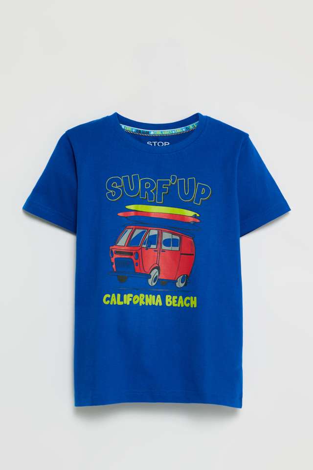 Graphic-Print-Cotton-Round-Neck-Boys-T-Shirt