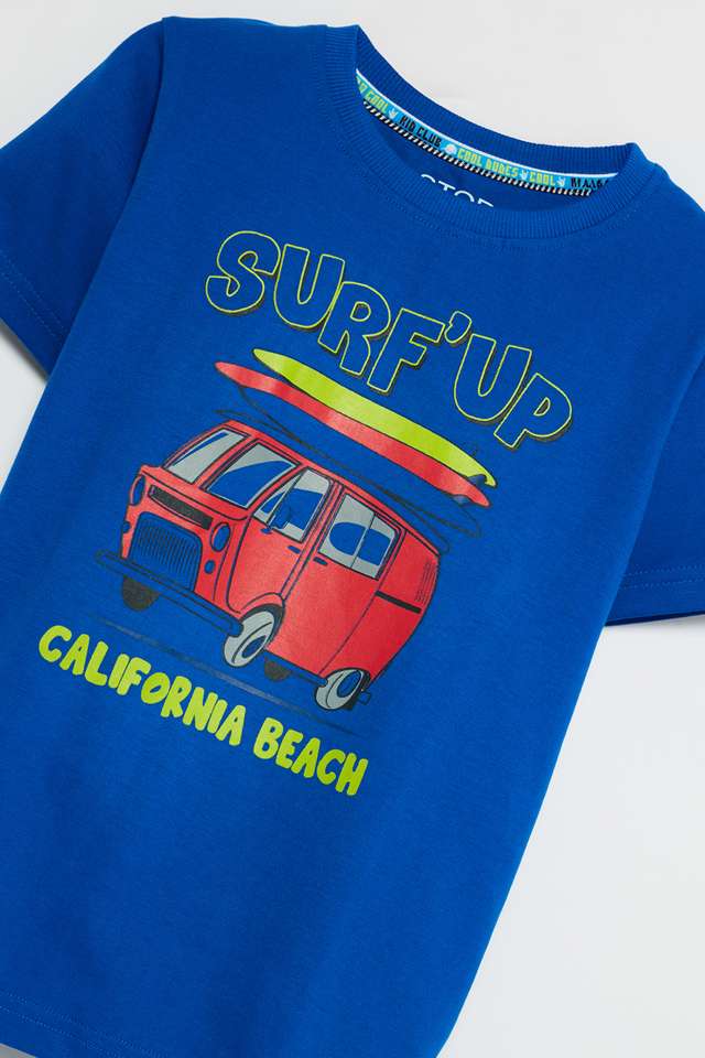 Graphic-Print-Cotton-Round-Neck-Boys-T-Shirt