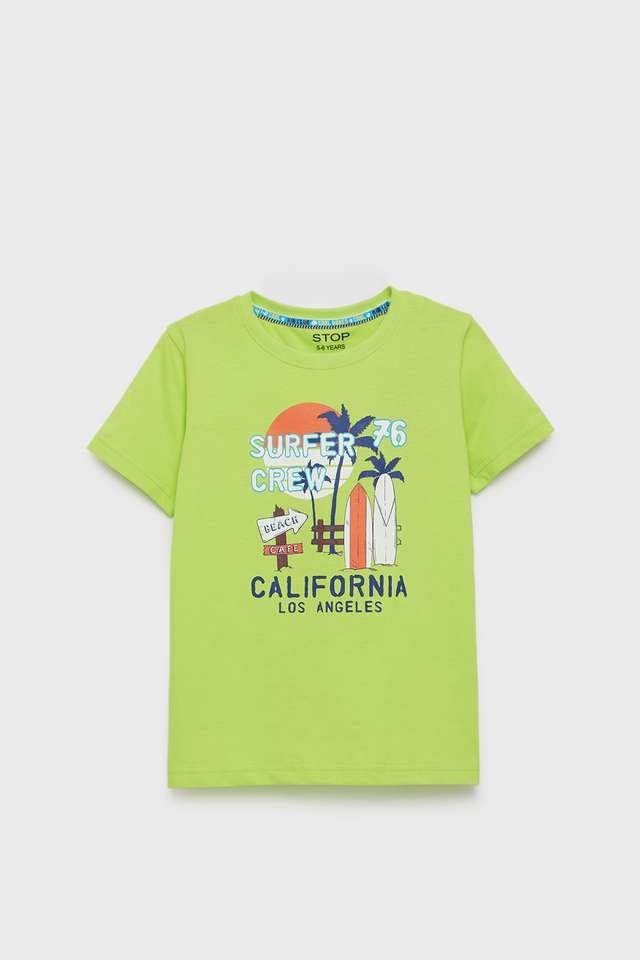 Graphic-Print-Cotton-Round-Neck-Boys-T-Shirt
