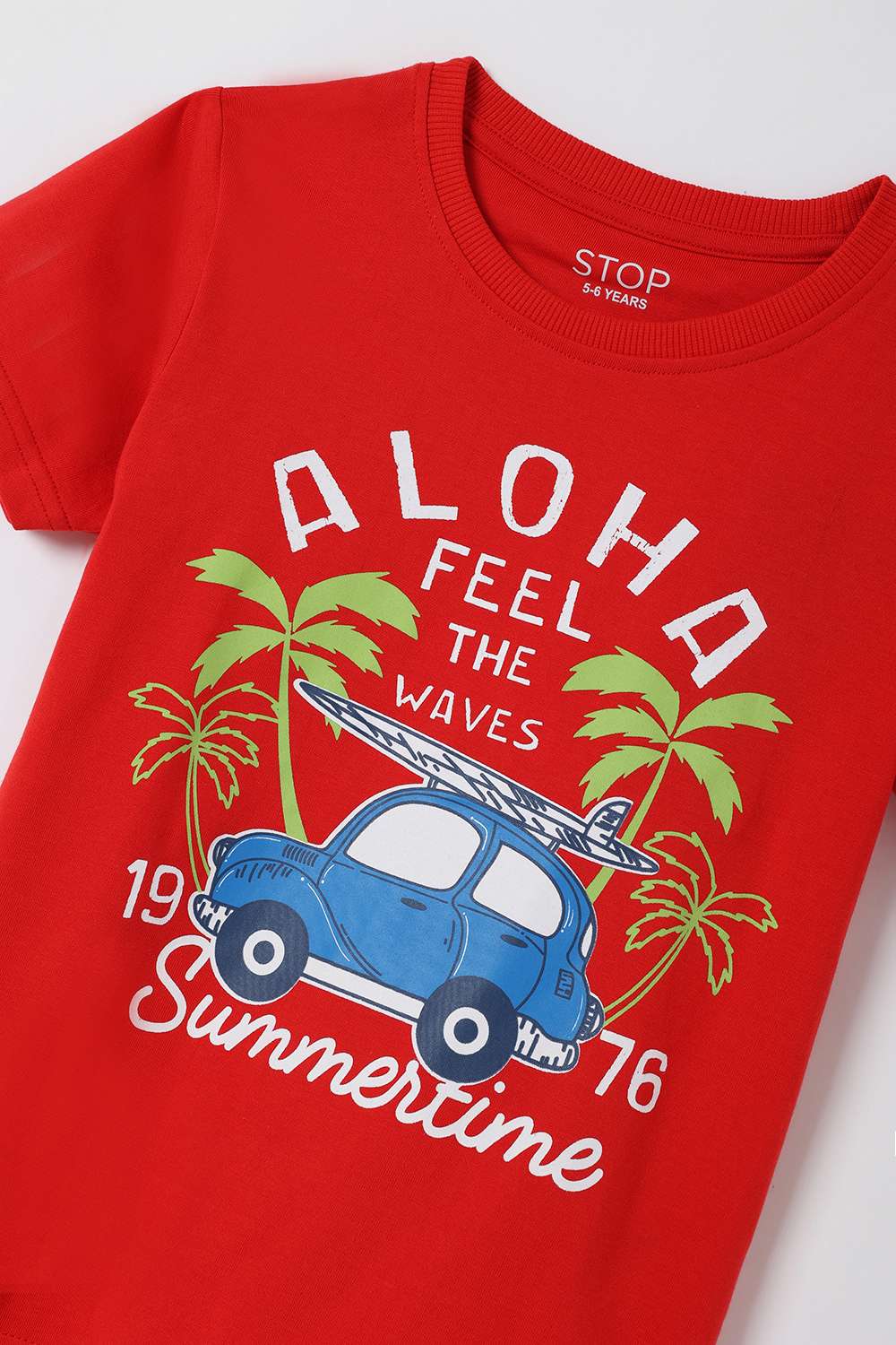 Graphic-Print-Cotton-Round-Neck-Boys-T-Shirt