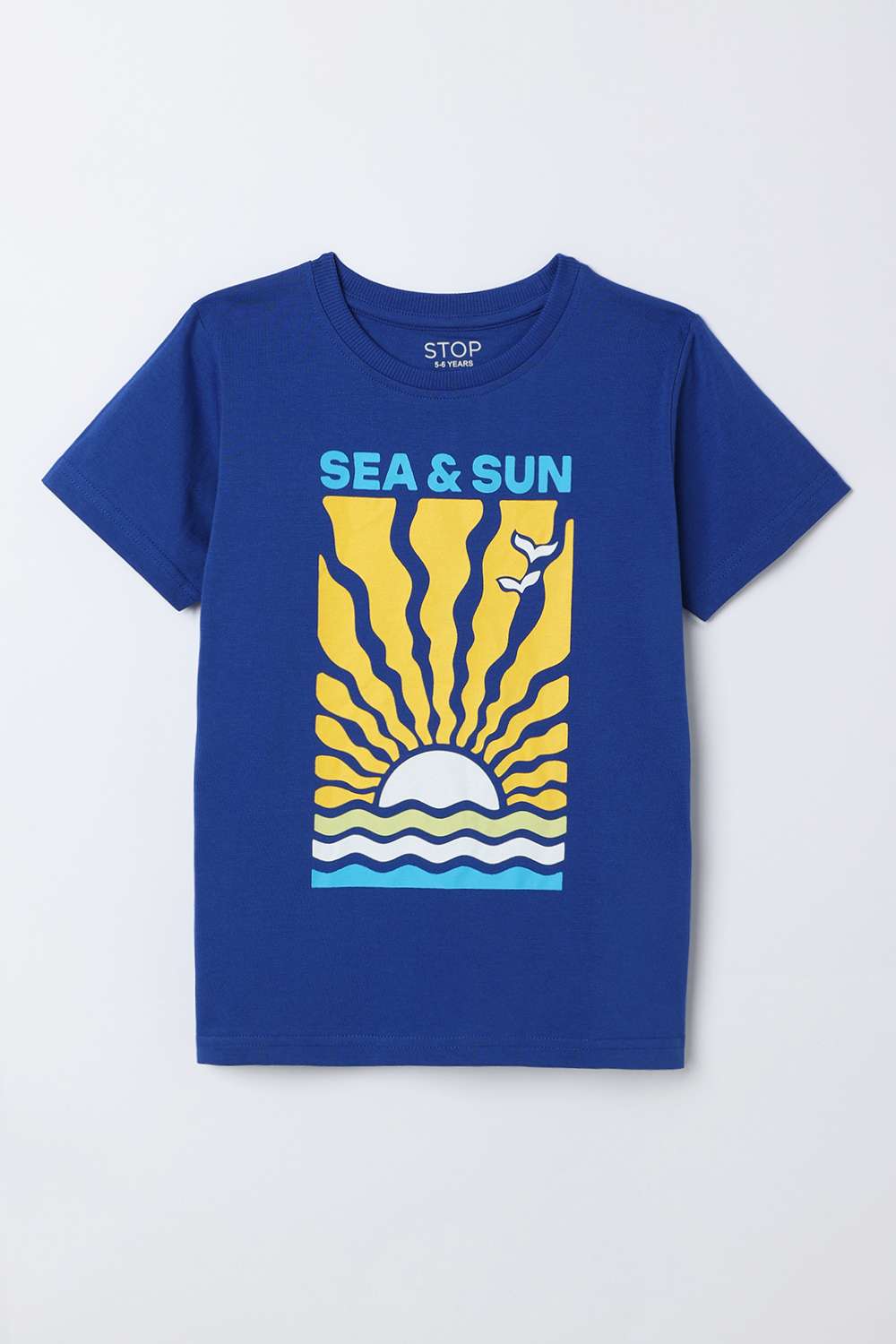 Graphic-Print-Cotton-Round-Neck-Boys-T-Shirt