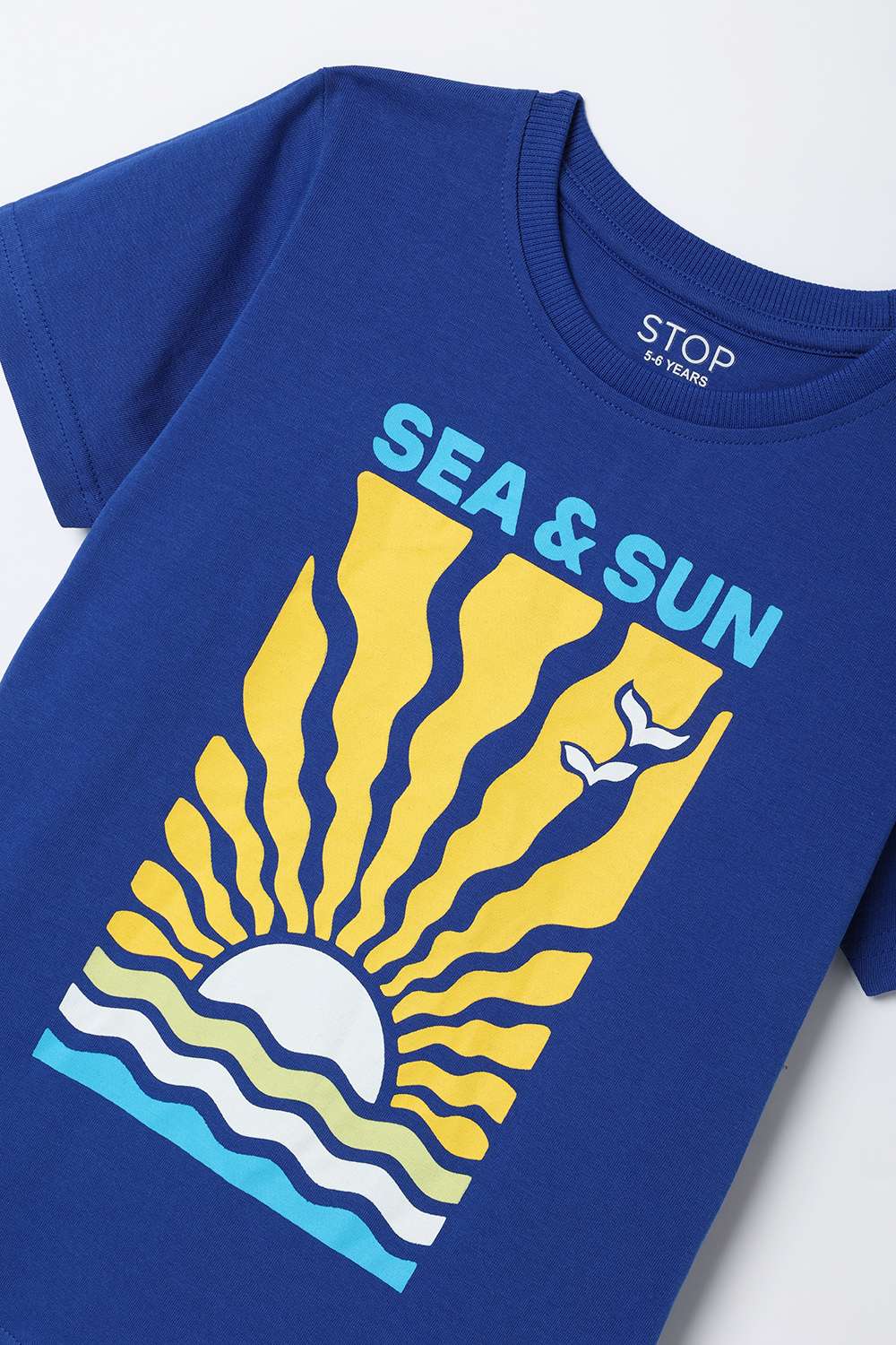 Graphic-Print-Cotton-Round-Neck-Boys-T-Shirt