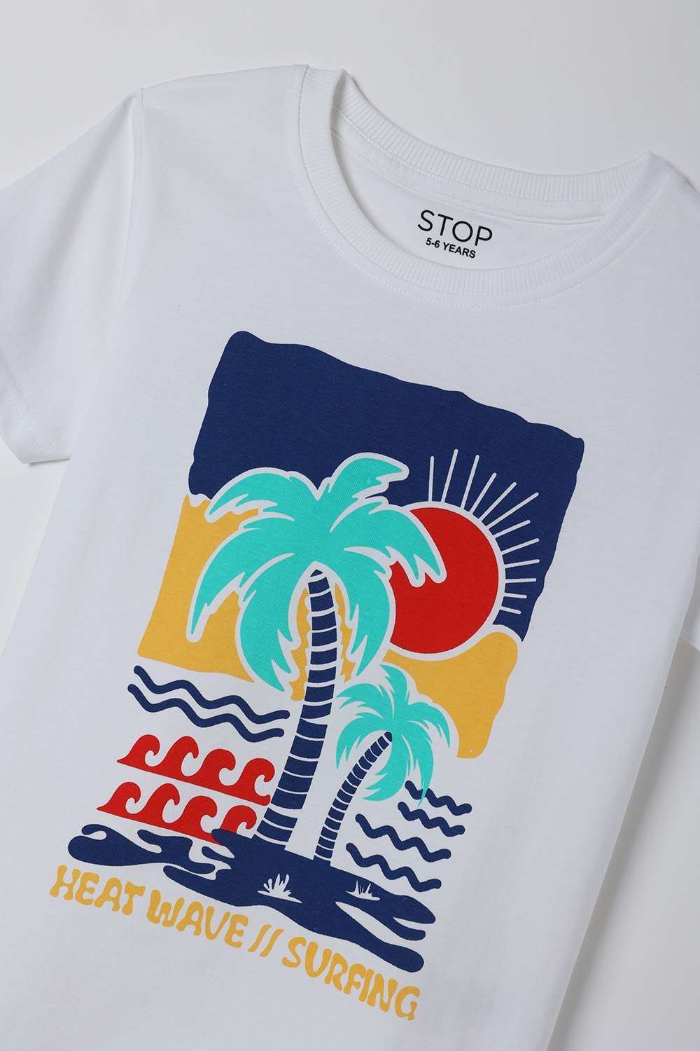 Graphic-Print-Cotton-Round-Neck-Boys-T-Shirt