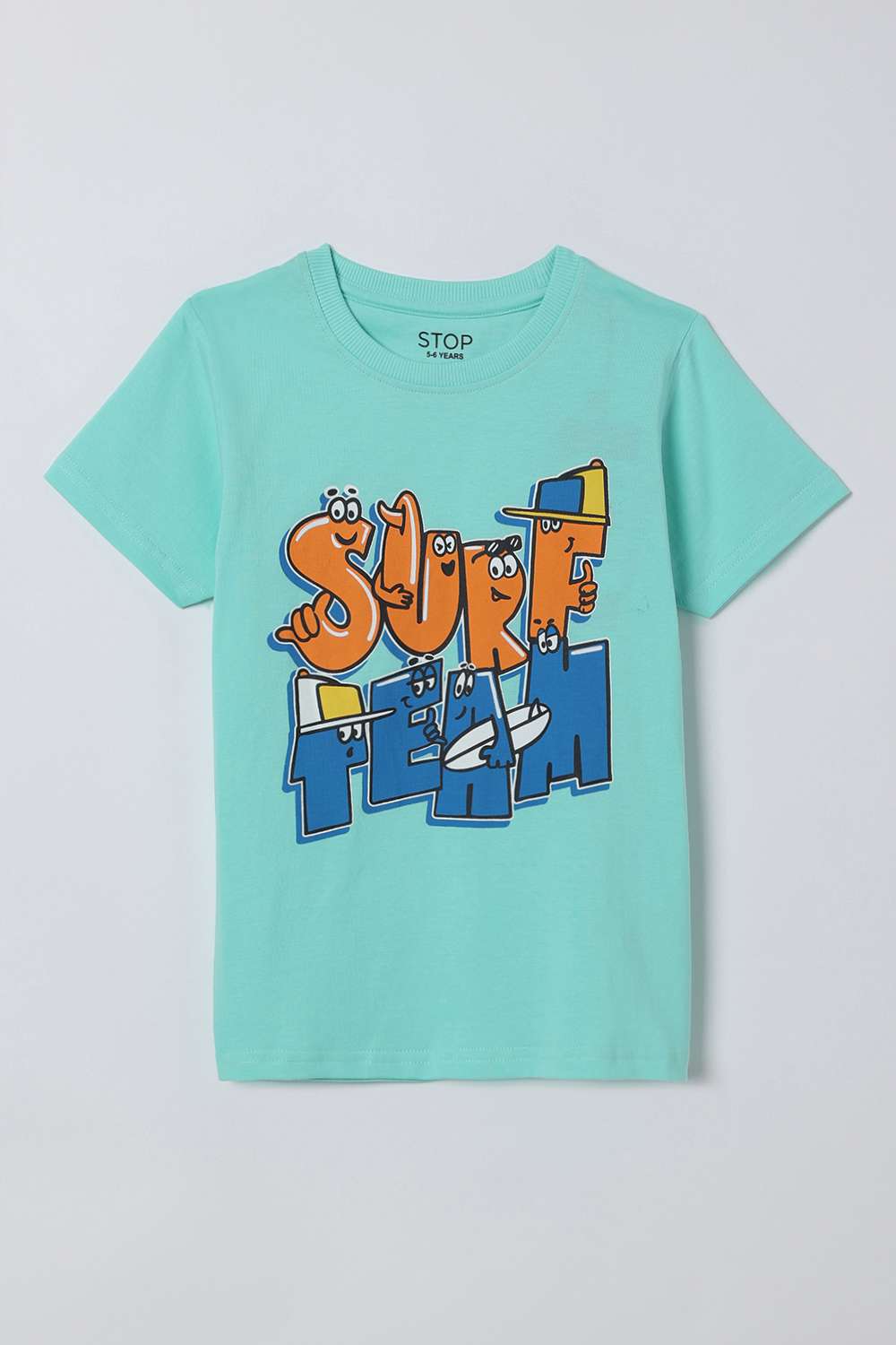 Graphic-Print-Cotton-Round-Neck-Boys-T-Shirt
