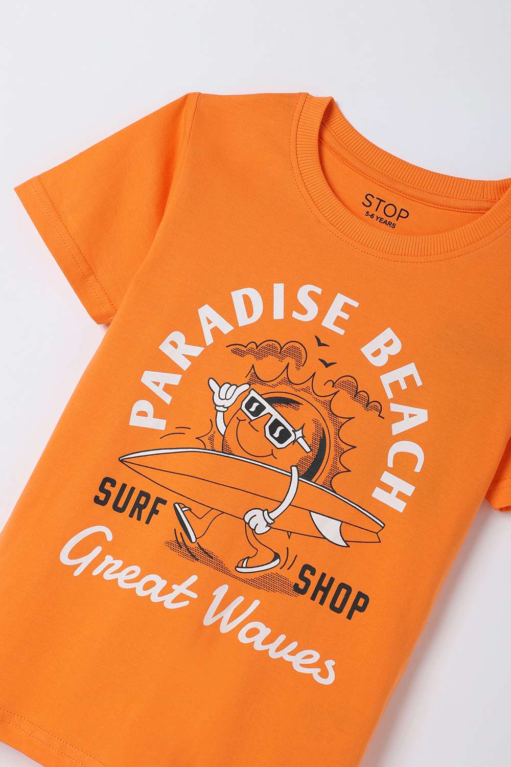 Graphic-Print-Cotton-Round-Neck-Boys-T-Shirt