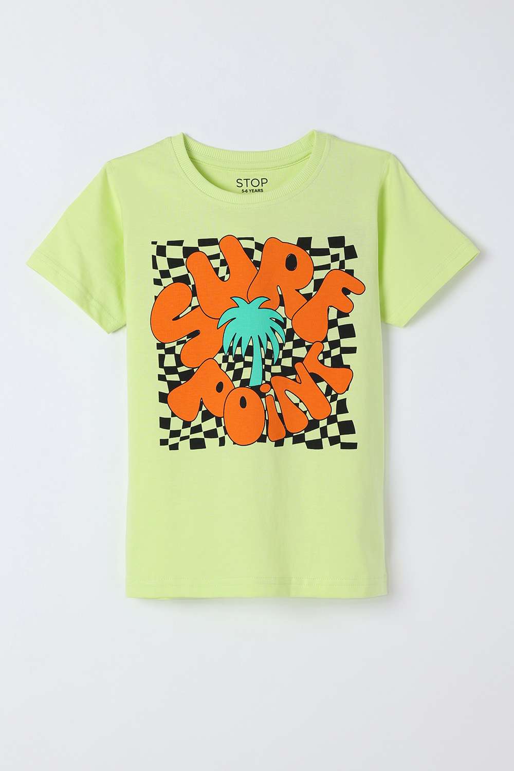Graphic-Print-Cotton-Round-Neck-Boys-T-Shirt