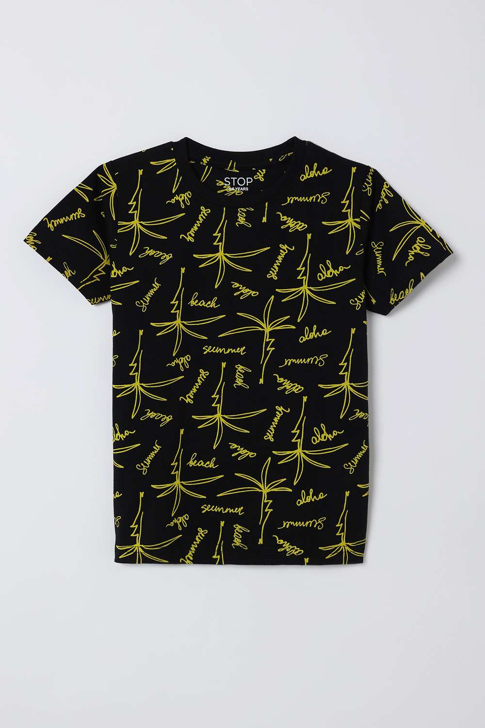 Printed-Cotton-Round-Neck-Boys-T-Shirt