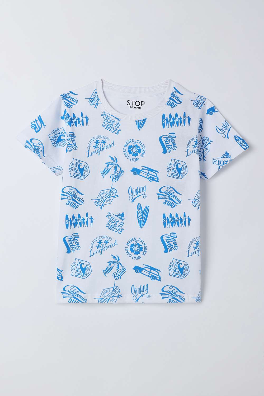 Printed-Cotton-Round-Neck-Boys-T-Shirt