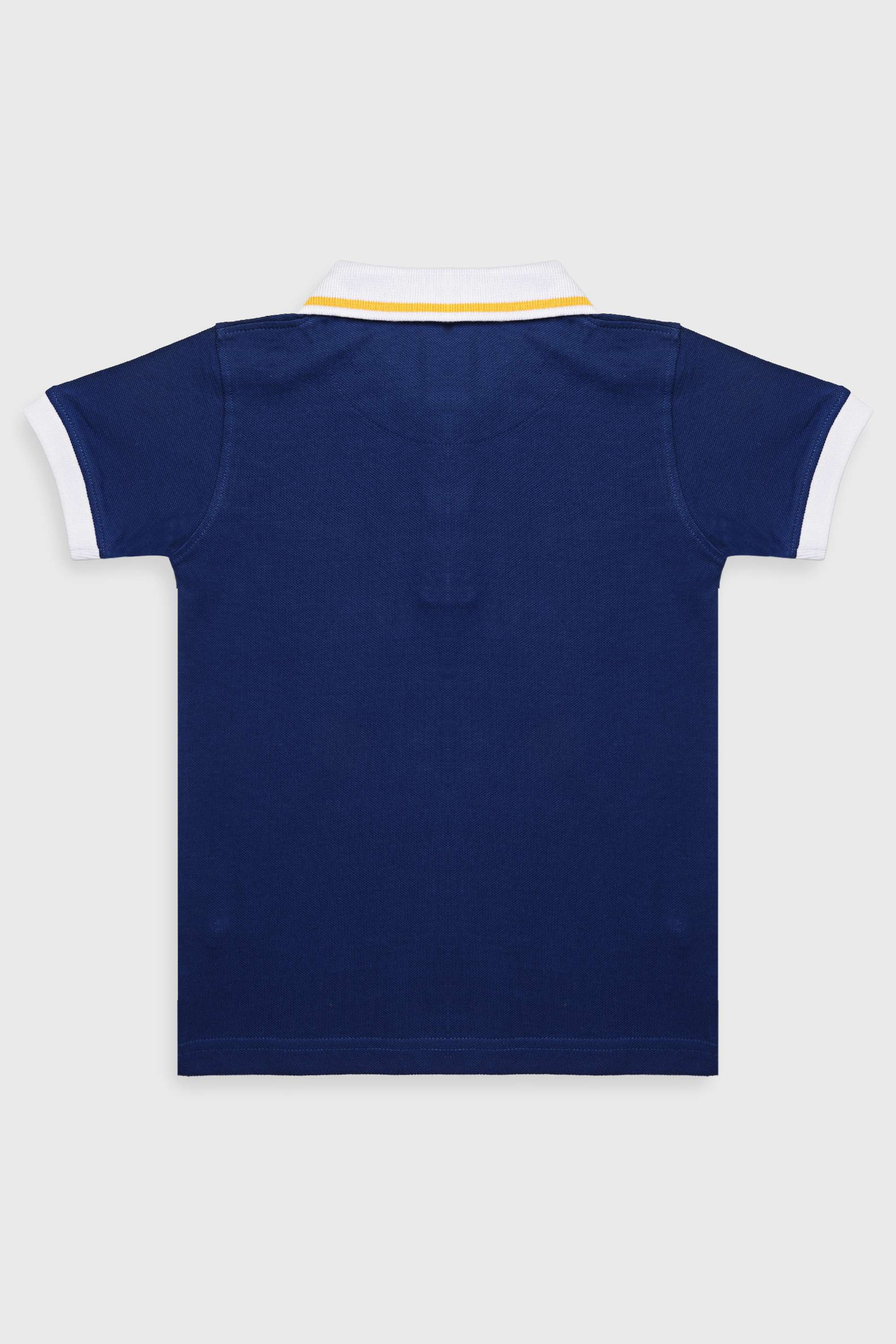 Solid-Blended-Fabric-Round-Neck-Boys-T-Shirt