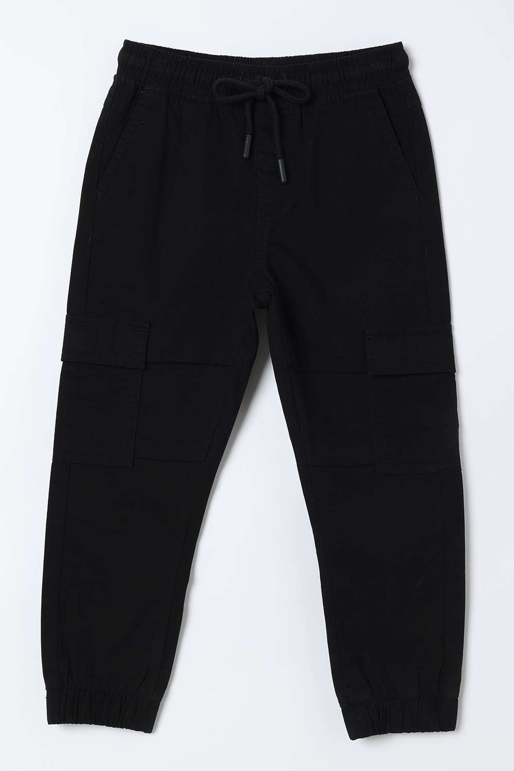 Solid-Cotton-Regular-Fit-Boys-Joggers