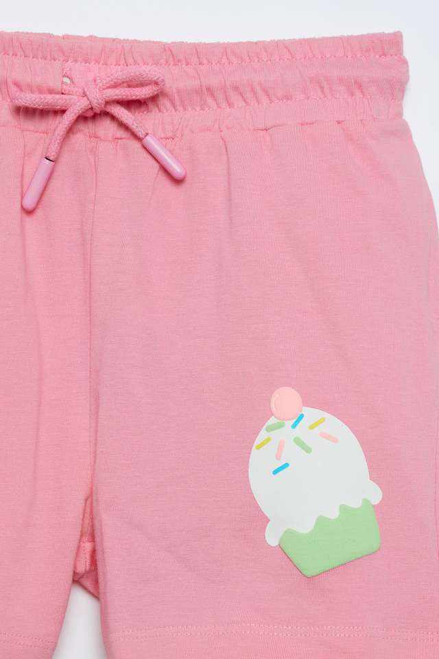 Solid-Cotton-Regular-Fit-Girls-Shorts