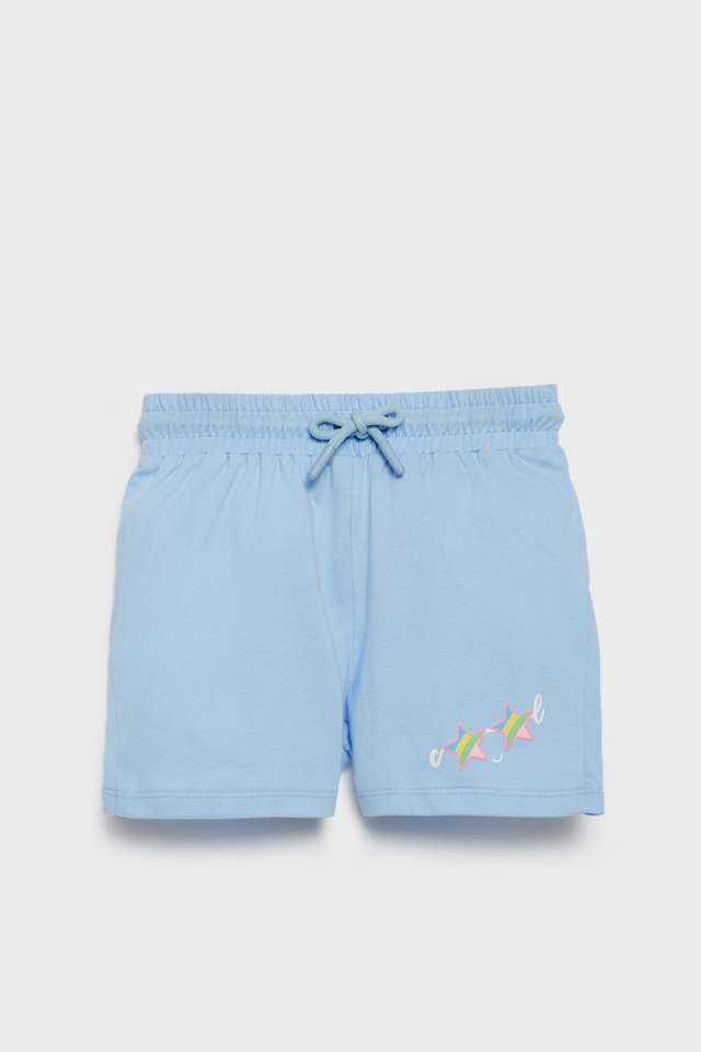 Solid-Cotton-Regular-Fit-Girls-Shorts