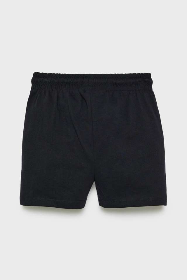 Solid-Cotton-Regular-Fit-Girls-Shorts