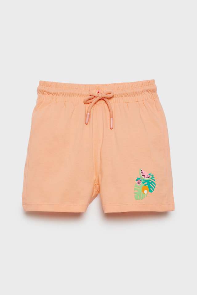 Solid-Cotton-Regular-Fit-Girls-Shorts