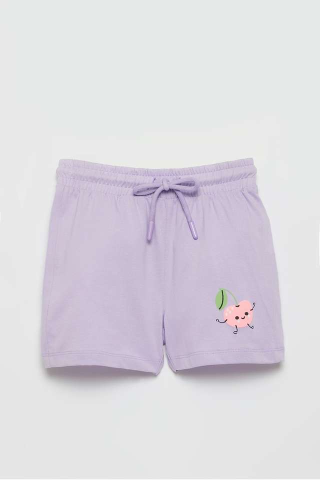 Solid-Cotton-Regular-Fit-Girls-Shorts