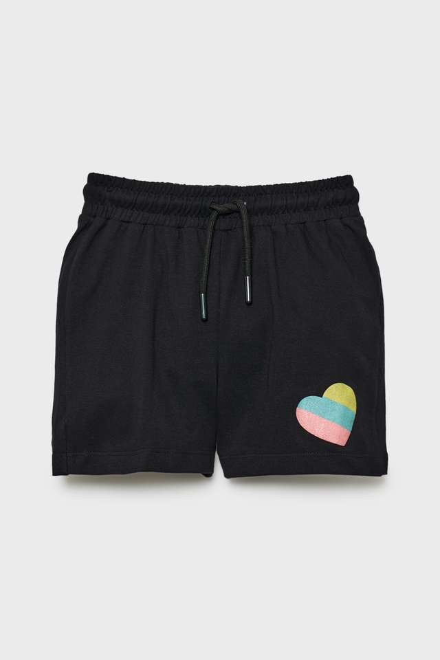 Solid-Cotton-Regular-Fit-Girls-Shorts