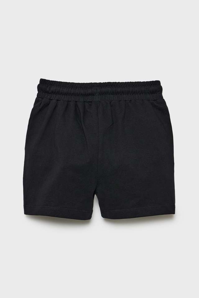 Solid-Cotton-Regular-Fit-Girls-Shorts