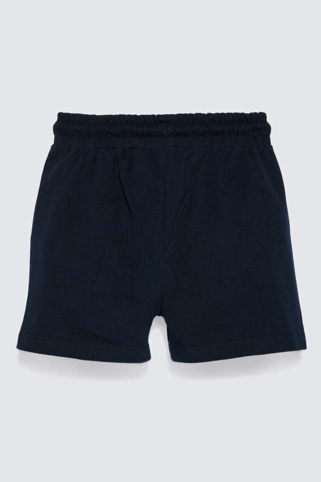 Solid-Cotton-Regular-Fit-Girls-Shorts