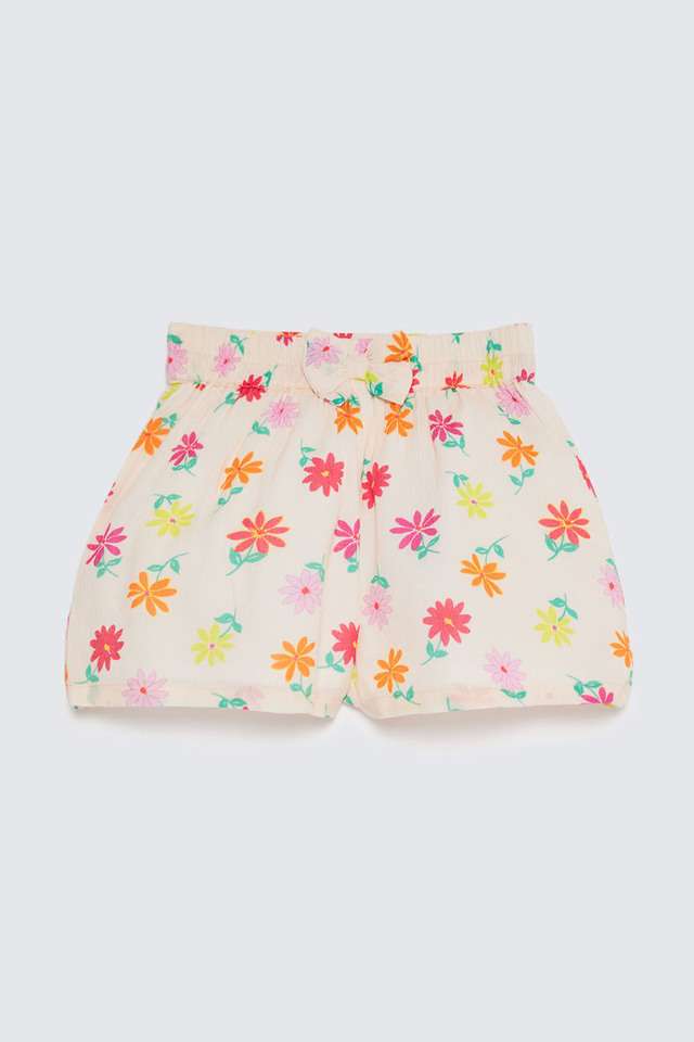 Solid-Blended-Fabric-Regular-Fit-Girls-Shorts