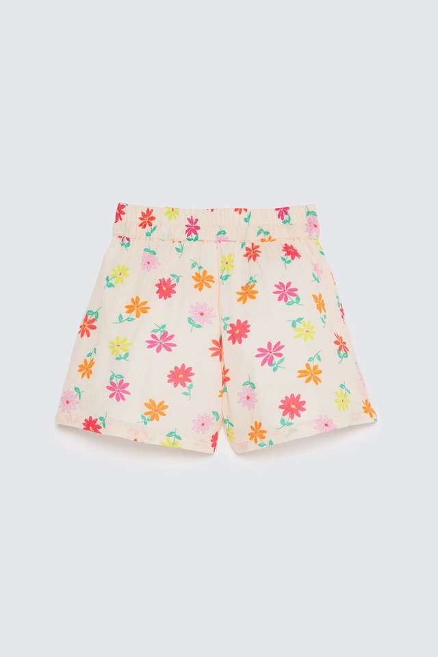 Solid-Blended-Fabric-Regular-Fit-Girls-Shorts