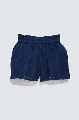 Solid-Blended-Fabric-Regular-Fit-Girls-Shorts