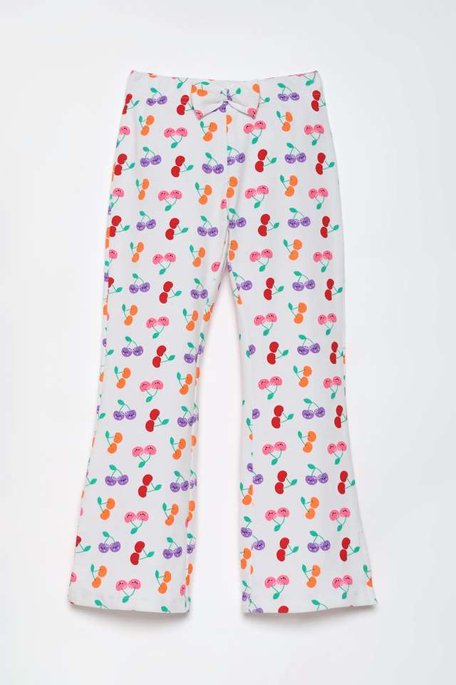 Solid-Blended-Fabric-Regular-Fit-Girls-Pants