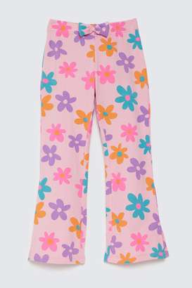 Solid-Blended-Fabric-Regular-Fit-Girls-Pants