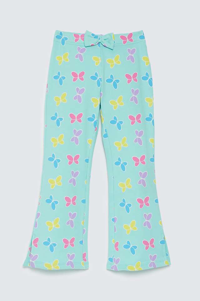 Solid-Blended-Fabric-Regular-Fit-Girls-Pants