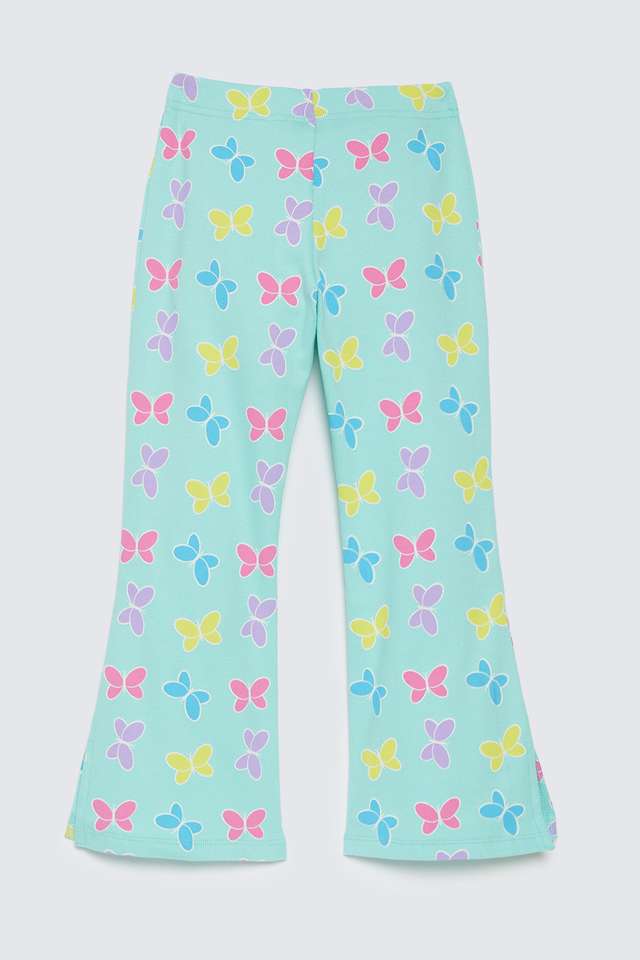 Solid-Blended-Fabric-Regular-Fit-Girls-Pants