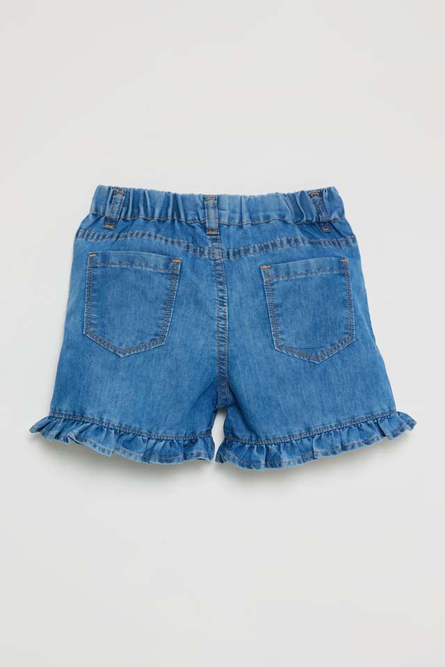 Embroidered-Denim-Regular-Fit-Girls-Shorts