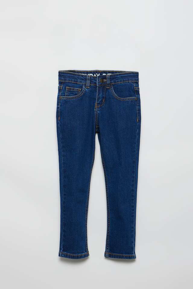 Solid-Blended-Fabric-Regular-Fit-Girls-Jeans